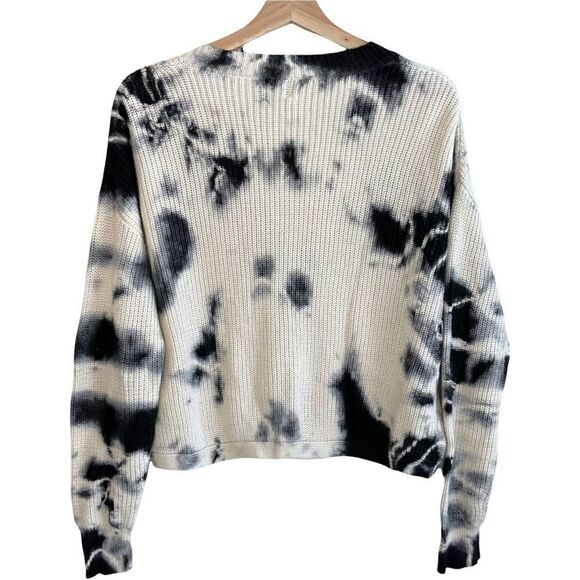 John +Jenn 100% Cotton Knit Crop Tie Dye Sweater - Picture 6 of 8